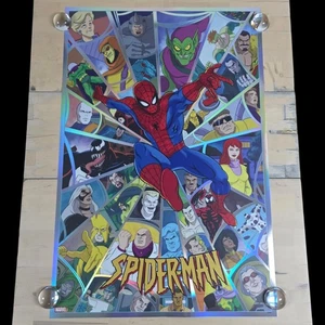 Mike McGee Spider-Man The Animated Series Foil Variant Print 24" x 36" LE 5/100 - Picture 1 of 20