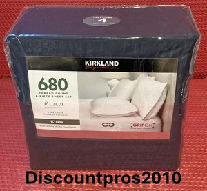 Juego de sábanas Kirkland Signature 680 hilos vintage índigo - Imagen 1 de 2