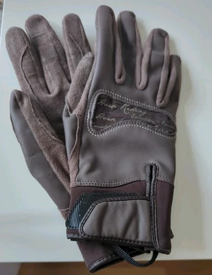 Fouganza Reithandschuhe Decathlon, Mädchen/ Damen, Braun, Größe XS - Bild 1 von 4