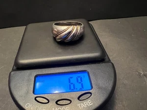 Sterling Silber / 18KT Gold Seil Ring Größe 10,75 - gemarkt M925 18KT - Bild 1 von 13