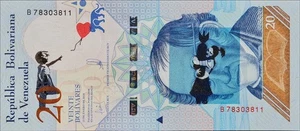 BANKSY * 20 bolívares * Billete real * Dismaland 2015 * Certificado * Sello - Imagen 1 de 10