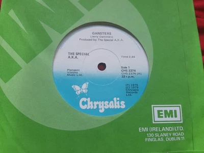 SPECIALS - RARE IRISH 1st PRESS 7" - GANGSTERS - SELECTER - MISSPELT - 1979- SKA - Image 1 of 4
