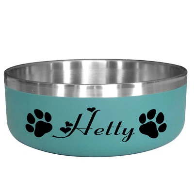 Personalised Pet Name Stickers, Dog Bowl Dog Name Sticker, Kennel Decals FT1