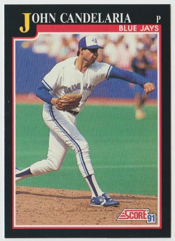 1991 Score Baseball #791 John Candelaria - Toronto Blue Jays - Image 1 of 2