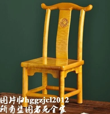 Golden Phoebe Wood Chinese Nanmu Square Chair Wooden Kid Child Sitting Tool - Image 1 of 4