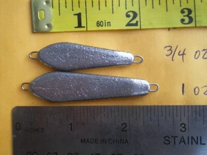 8 PCS. SMOOTH CASTING SPOON LURE BAIT, FISHING JIG 3/4, 1 OZ. 4 EACH/UNPAINTED - Picture 1 of 3