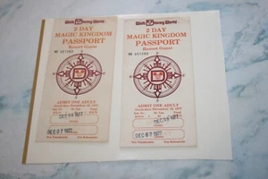 Vintage 1977 WDW 2 Day Magic Kingdom Passport Resort Guest Lot 2 - Bild 1 von 1