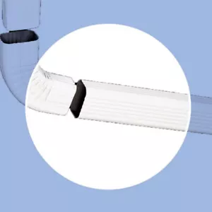 Amerimax 3 in. H X 2 in. W X 15 in. L White Aluminum K Downspout Extension - Picture 1 of 1