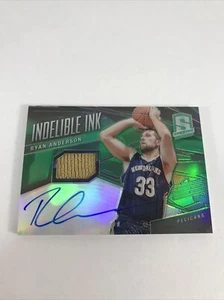 2013-14 Panini Spectra Indelible Ink Ryan Anderson Auto Relic 47/75 Silver Green - Picture 1 of 6