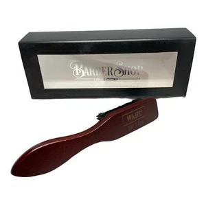 Wahl Skin Fade Brush Bristle Hair Beard Wooden Handle Men Grooming For Barbers - Picture 1 of 12