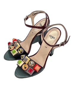 Sandali donna in pelle multicolore FENDI taglia 35 - Foto 1 di 10