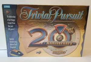 Trivial Pursuit Board Game  20th Anniversary Edition Trivia Hasbro USA Made NEW - Picture 1 of 5
