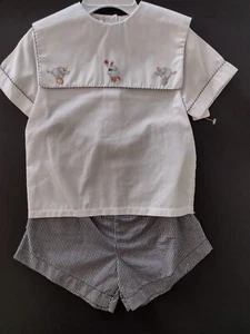 4T Sir John by Rosalina Zirkus-Elefanten-Shorts Set-Dunkelblaue Dame - Bild 1 von 7