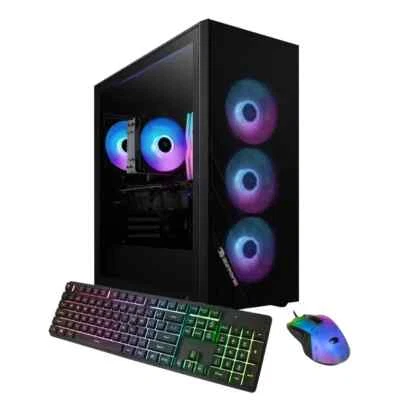iBUYPOWER Gaming Desktop AMD Ryzen 7 8700F 4.1GHz 16GB DDR5 1TB SSD RTX4060Ti - Image 1 of 4