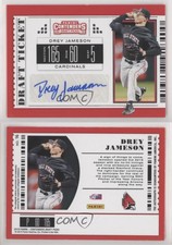 2019 Panini Contenders Draft Picks Draft Ticket Auto Drey Jameson #16 Auto