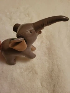 VTG 1960s MCM Tomi Japan Safari Animal Elephant Vinyl Leather Stuffed Plush Toy - Picture 1 of 11