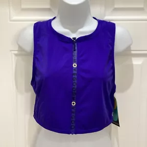 M&S Goodmove Ladies Sports Crop Top With Full Zip - Royal Blue - 16 - NWT - Picture 1 of 6