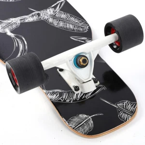 Ahorn Holz Longboard Anti-skid Deck Vier Rad Sport Skateboard für Teenager EM - Bild 1 von 16