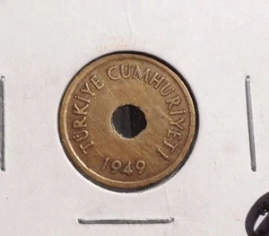 MONETA CIRCOLATA 1949 1 KURUS TACCHINO (60516)!! - Foto 1 di 3