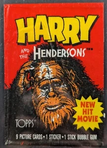 Harry and the Hendersons 1987 EMPTY Topps Wax Wrapper - Picture 1 of 2