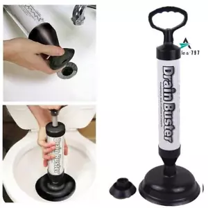 Powerful Drain Buster Unblocker Plunger Toilet Sink Clog Remover Rubber Sucker~ - Picture 1 of 11