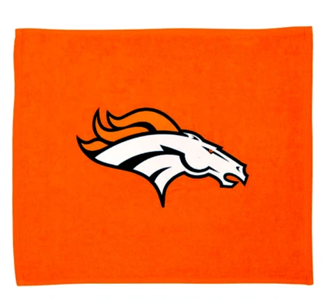 NFL Denver Broncos Rally Towel Team Color Logo 15" x 18" 100% Cotton Cover