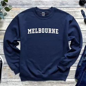 Melbourne Sweatshirt | Melbourne Australia Classic Crewneck Sweatshirt - Bild 1 von 9