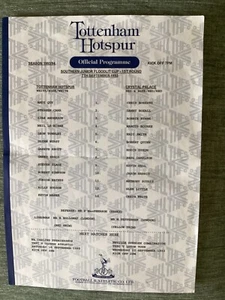 Tottenham Juniors v Crystal Palace Juniors (SJFC) 7/9/1993 - Picture 1 of 1