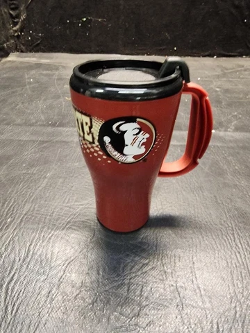 Florida State Seminoles FSU 16 Oz Roadster Plastic Tumbler Travel Coffee Cup Mug Cover