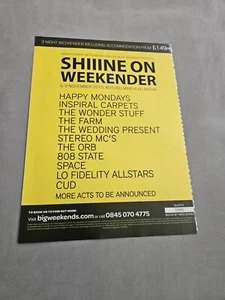 TPEEP178 MAGAZINWERBUNG 11X8" SIIINE AUF WEEKENDER 2015 - HAPPY MONDAYS - Bild 1 von 1