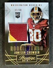 2015 Panini Prestige Extra Points Gold /50 Jamison Crowder Rookie Jumbo Patch RC