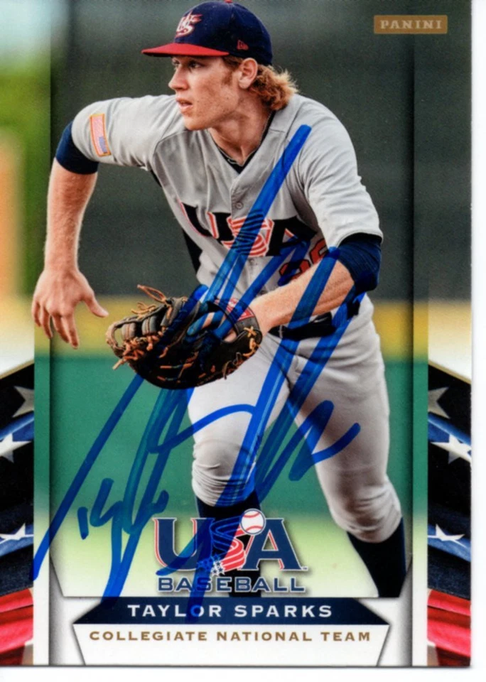 Taylor Sparks 2013 Panini USA Baseball Signed Card - Image 1 of 1