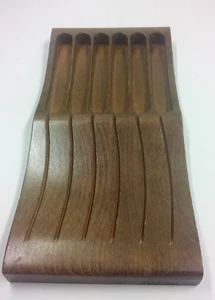 PORTA COLTELLO 6 SLOT LEGNO 10X5 - Foto 1 di 6