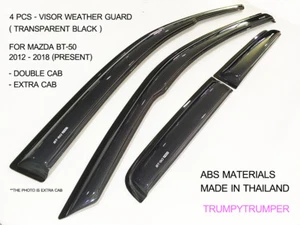 VISOR PROTECTOR CONTRA LA LLUVIA DEFLECTOR DE VIENTO PROTECTOR CONTRA LA INTEMPERIE PARA MAZDA BT-50 BT50 2012 - 2019 - Imagen 1 de 6