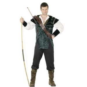 Faschingskostüm Räuber grün M 48/50 Bogenschützen Kostüm Robin Hood Waldläufer - Bild 1 von 1