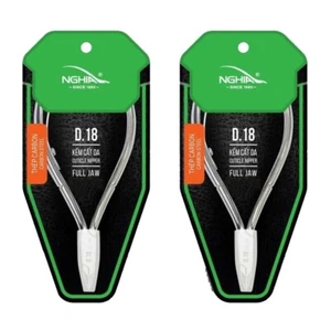 Nghia - Hard Steel Cuticle Nipper D18 Full Jaw (Pack of 2) - Picture 1 of 4