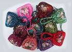 10PCS Fashion beautiful Chinese Handmade Embroider Silk Bag Wristlet Womens