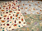 Vintage 5 Pcs Pooh Bear Fabric Yards Disney Springs Industries Cotton Quilting