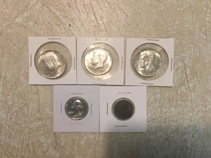 1960 25C Gem Proof 3 silver 50 Cent 1968D 1966 1967P 5C 1943  1.9 OZ Coin Lot - Picture 1 of 12