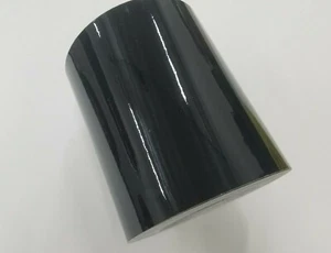 Gloss Black 12" by yard Cutting Letter Sign Craft Adhesive Vinyl Decal Sticker - Picture 1 of 3