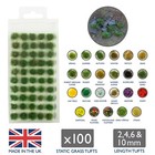 Static Grass Tufts x 100 Self Adhesive Model Railway Diorama Terrain Scenery