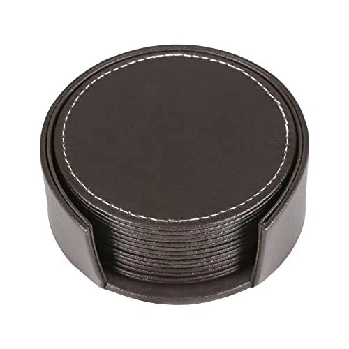 LiLan Set di 6 sottobicchieri in pelle (Marrone) (K6j) - Immagine 1 di 1