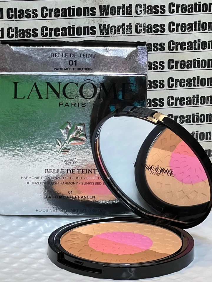 LANCOME BELLE DE TEINT BRONZER & BLUSH- SUNKISSED EFFECT -01 PATIO MEDITERRANEEN - Image 1 of 1