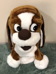 RARE Basset Hound Dog Hand Puppet Plush Puppy 12” Stuffed Toy Pretend Play - Picture 1 of 15