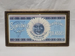 Sunflower Brand Pure New Orleans  Molasses art advertisement Louisiana Vintage  - Picture 1 of 23