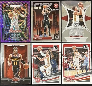6 Card Basketball Lot Trae Young Atlanta Hawks  Insert, Mosaic, Prizm and More - Picture 1 of 6