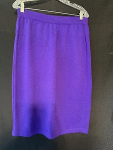 Conjunto Suéter y Falda St. John Santana Tejido Gris María Mediano Top Talla 12 Falda - Imagen 1 de 12