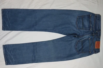 LUCKY BRAND BLUE JEANS MEN 30X33 VINTAGE STRAIGHT FIT USA MADE 100% COTTON DENIM - Image 1 of 4