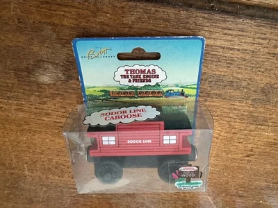 Tren Thomas 1994 curva de aprendizaje madera imán plano línea Sodor caboose! ¡NUEVO! Foto 1 de 2