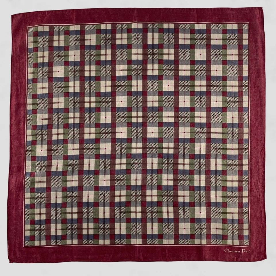 Vintage Christian Dior Handkerchief Neckerchief Bandana Pocket Square - Image 1 of 4